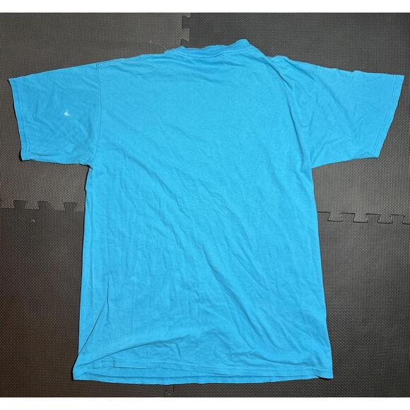 Disney Shirt Mens XL Mickey And Friends Blue Graphic Tee Donald Goofy Mickey 90s - Picture 5 of 7